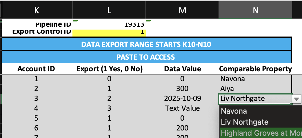 Export Example