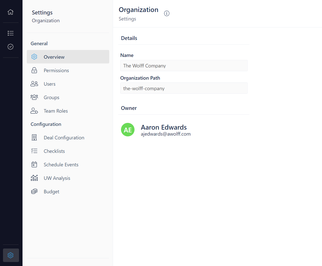 Organization Overview